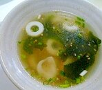 ちくわとわかめの中華スープ